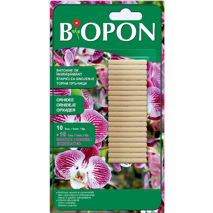 Ingrasamant Orhidee Sticks 10 buc Biopon