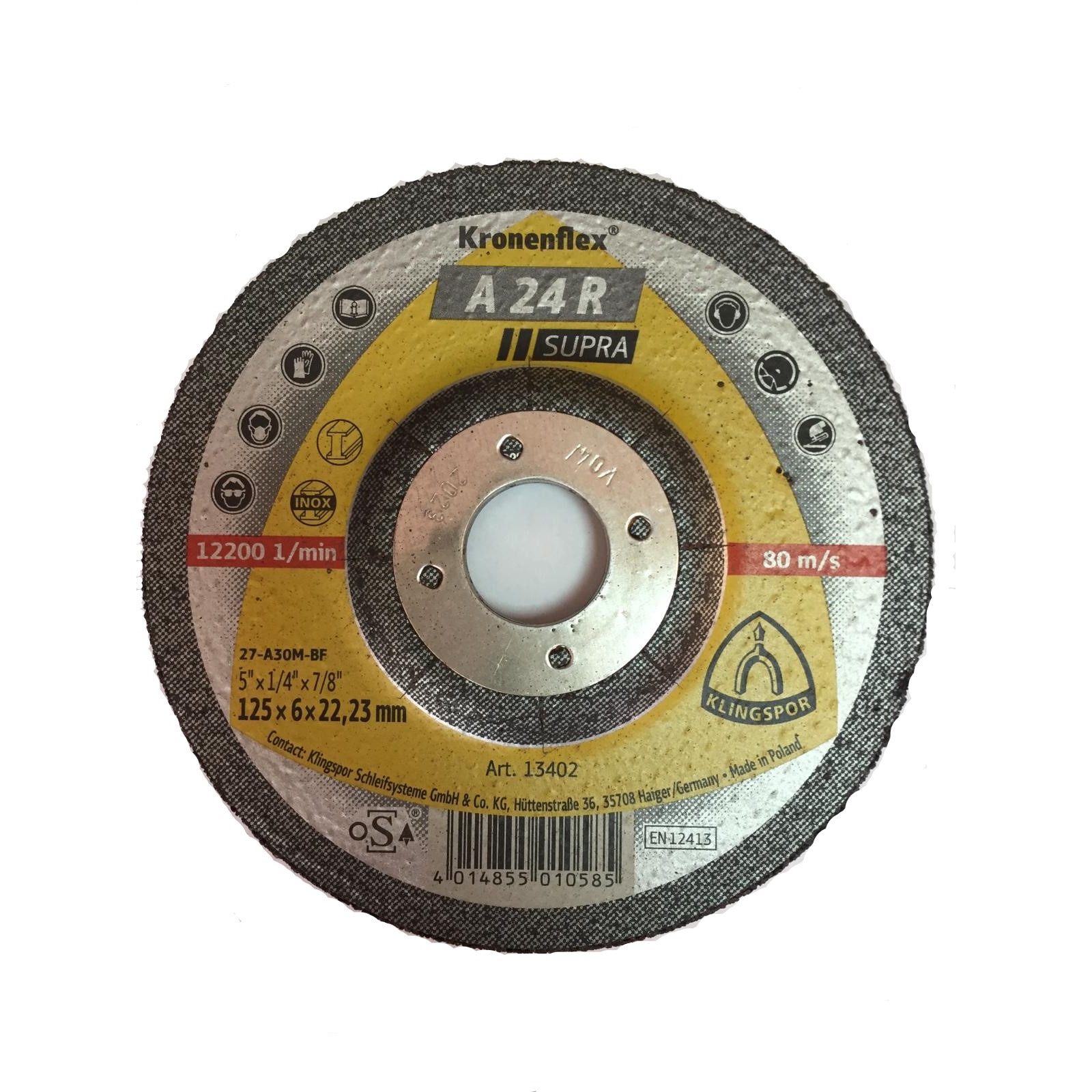 Disc Klingspor A 24 R Supra 125x6x22.23