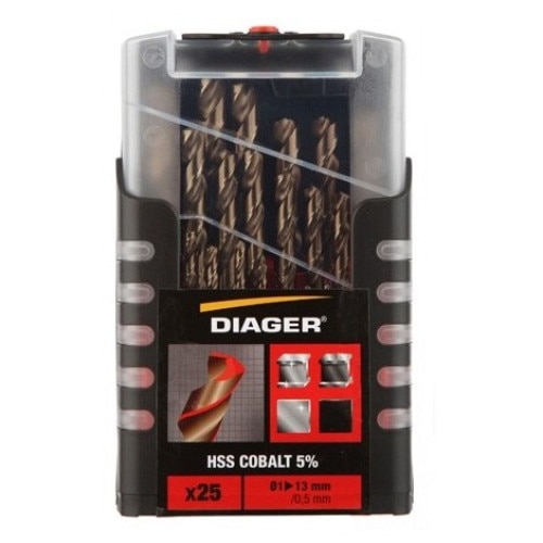 Set 25 burghie HSS Co 5% Diager