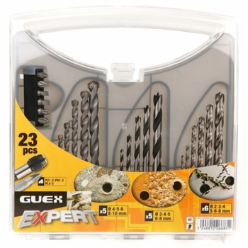 Trusa PRO mixta (metal, lemn, beton)/23pcs GUEX Diager Trusa PRO mixta (metal, lemn, beton)/23pcs GUEX Diager