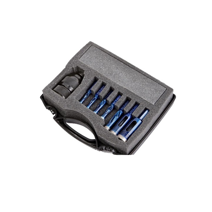 Set carote cu carbura diamantata pentru placi ceramice/ 9 piese Diager