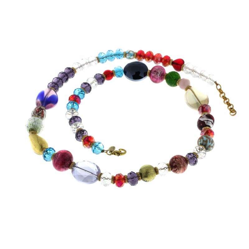 Colier Ariki din sticla de Murano Camelia