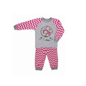 Pijama pentru fete Koala Zygzak 05-110, Roz Pijama pentru fete Koala Zygzak 05-110, Roz