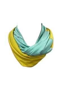 Fular, Broadway, Turcoaz/Galben Fular, Broadway, Turcoaz/Galben