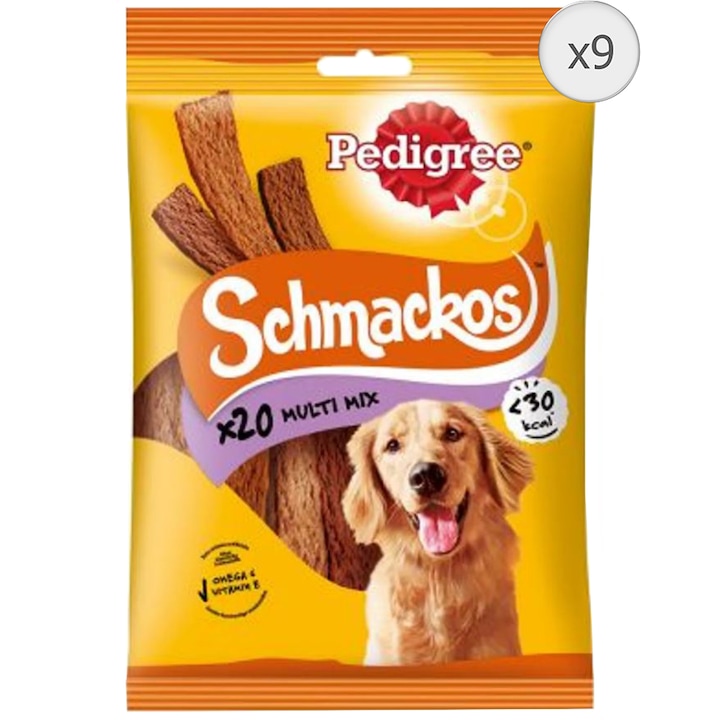 Награди за кучета Pedigree Schmackos, Mix, 9x144 г
