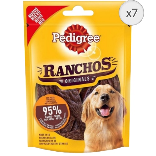 Recompense pentru caini Pedigree Ranchos, Pui, 7x70g