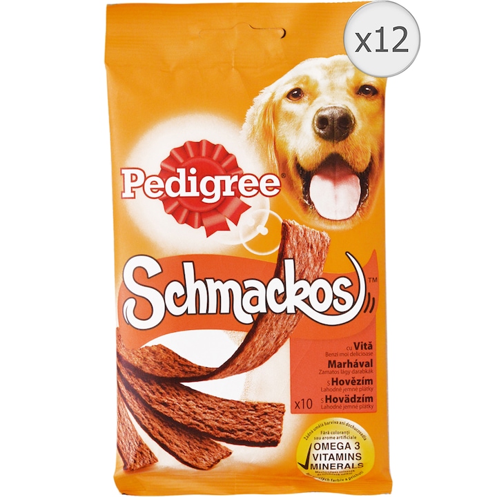 Награди за кучета Pedigree Schmackos, Говеждо месо, 12x86 г