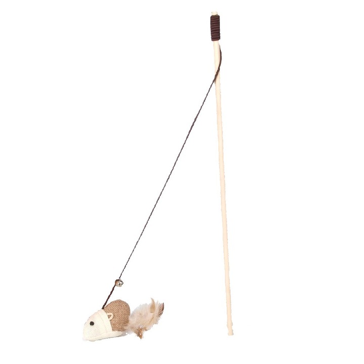 jucarie pentru pisici bat cu soarece maro 40cm imagen 33_1_
6
