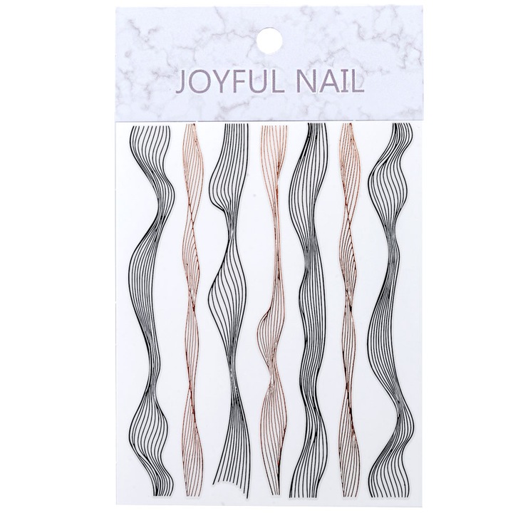 Tatuaj sticker Lila Rossa, cu efect acrilic, pentru decor unghii, nail art 001