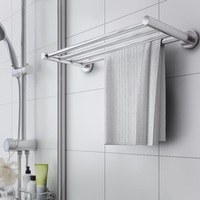 suport de prosop de baie sta cu 4 bare cadru din otel inoxidabil-gri imagen 27_0_
0