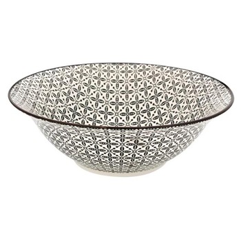 Set 6 Farfurii Felis, Negru / maro Portelan 25 cm Set 6 Farfurii Felis, Negru / maro Portelan 25 cm