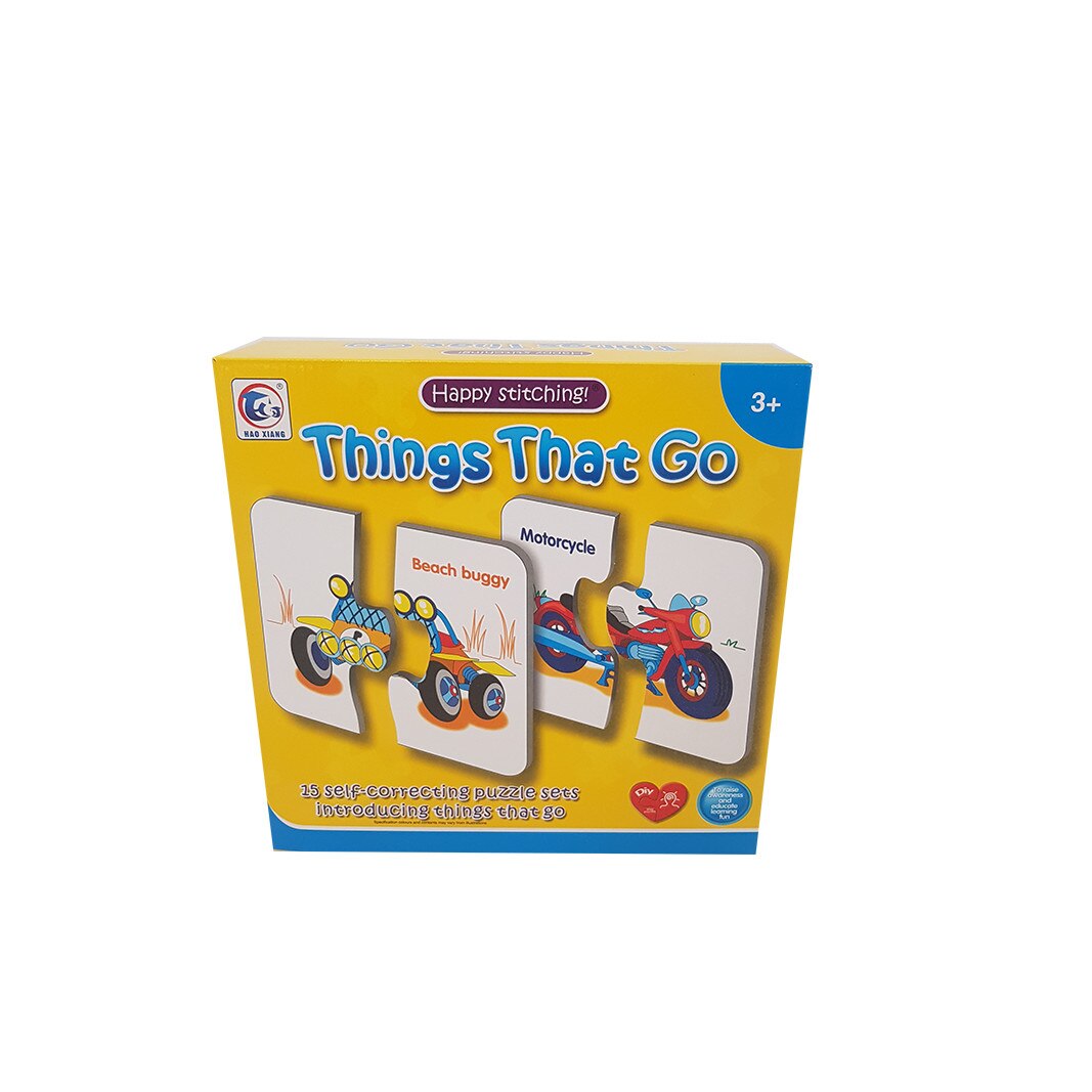 Puzzle cu Vehicule, 15 imagini, Unitoys