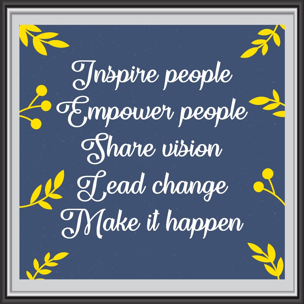 Stickere motivationale - Make it happen - 66x66 cm