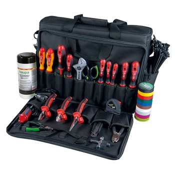 Geanta scule Service Supply Plus,Haupa, 24 piese, 1000V Geanta scule Service Supply Plus,Haupa, 24 piese, 1000V