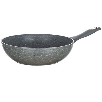 Tigaie wok aluminiu turnat,28x7.8cm, invelis granit Tigaie wok aluminiu turnat,28x7.8cm, invelis granit