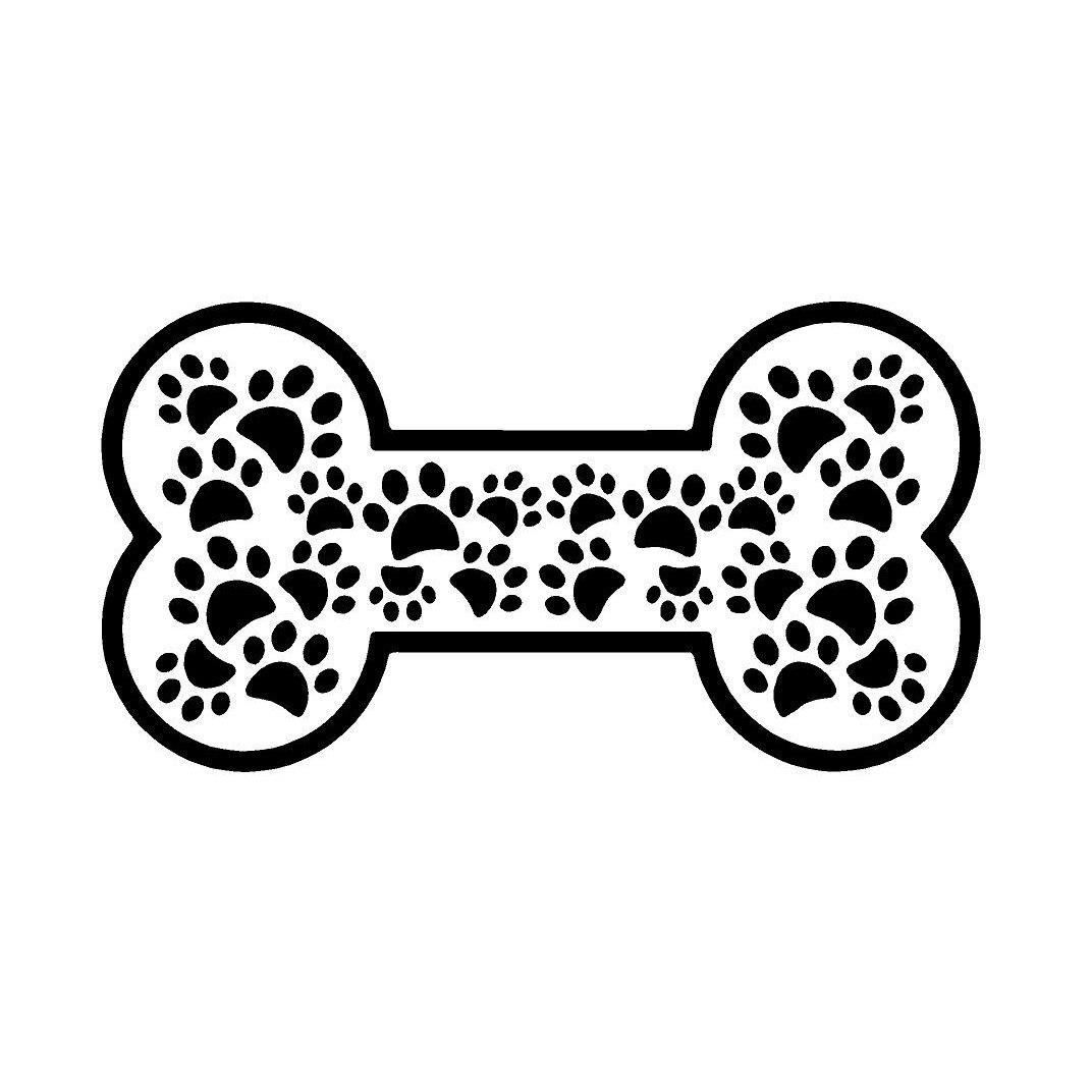 Sticker decorativ perete / geam si auto, dogs, 20x11cm