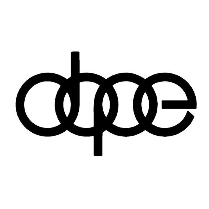 Sticker decorativ auto, dope, 15x9cm