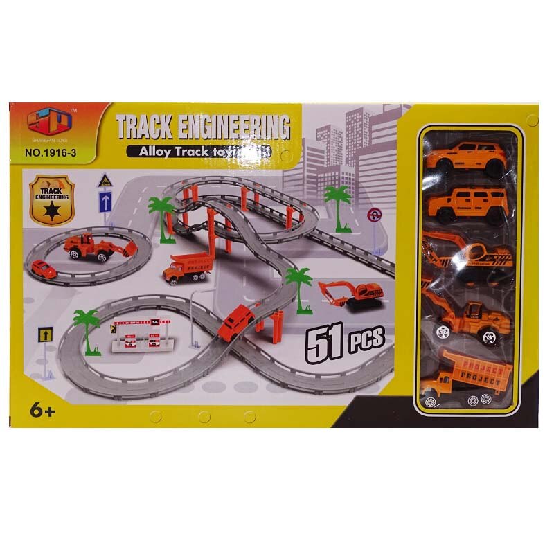 Circuit pentru masinute Track Engineering, 51piese