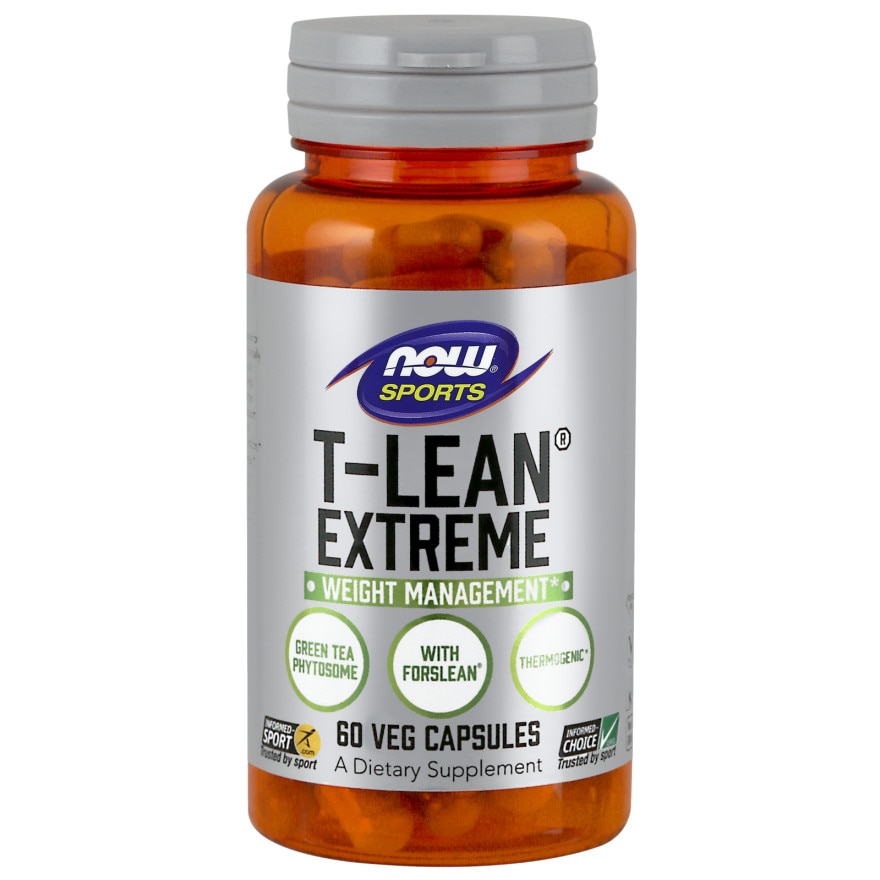 Supliment alimentar Now Sports T-Lean Extreme Managementul greutatii, 60 capsule