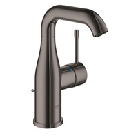 Baterie lavoar Grohe Essence 24173A01, 3/8'', marimea M, pivotanta, ventil, lucios, grafit