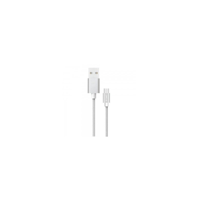 Cablu de incarcare USB-C, V-TAC, 1 m, Argintiu