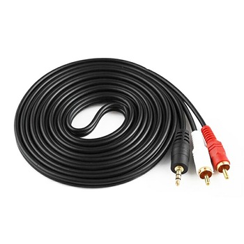 Cablu audio Jack 3.5 mm la 2 RCA, 10 m, Negru, TCL-BBL3321 Cablu audio Jack 3.5 mm la 2 RCA, 10 m, Negru, TCL-BBL3321