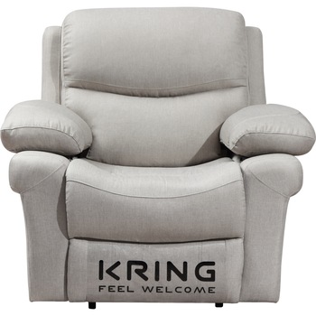 Fotoliu Kring Armada, cu recliner si 3 trepte de confort, stofa, 107 x 98 x 100 cm, bej Fotoliu Kring Armada, cu recliner si 3 trepte de confort, stofa, 107 x 98 x 100 cm, bej