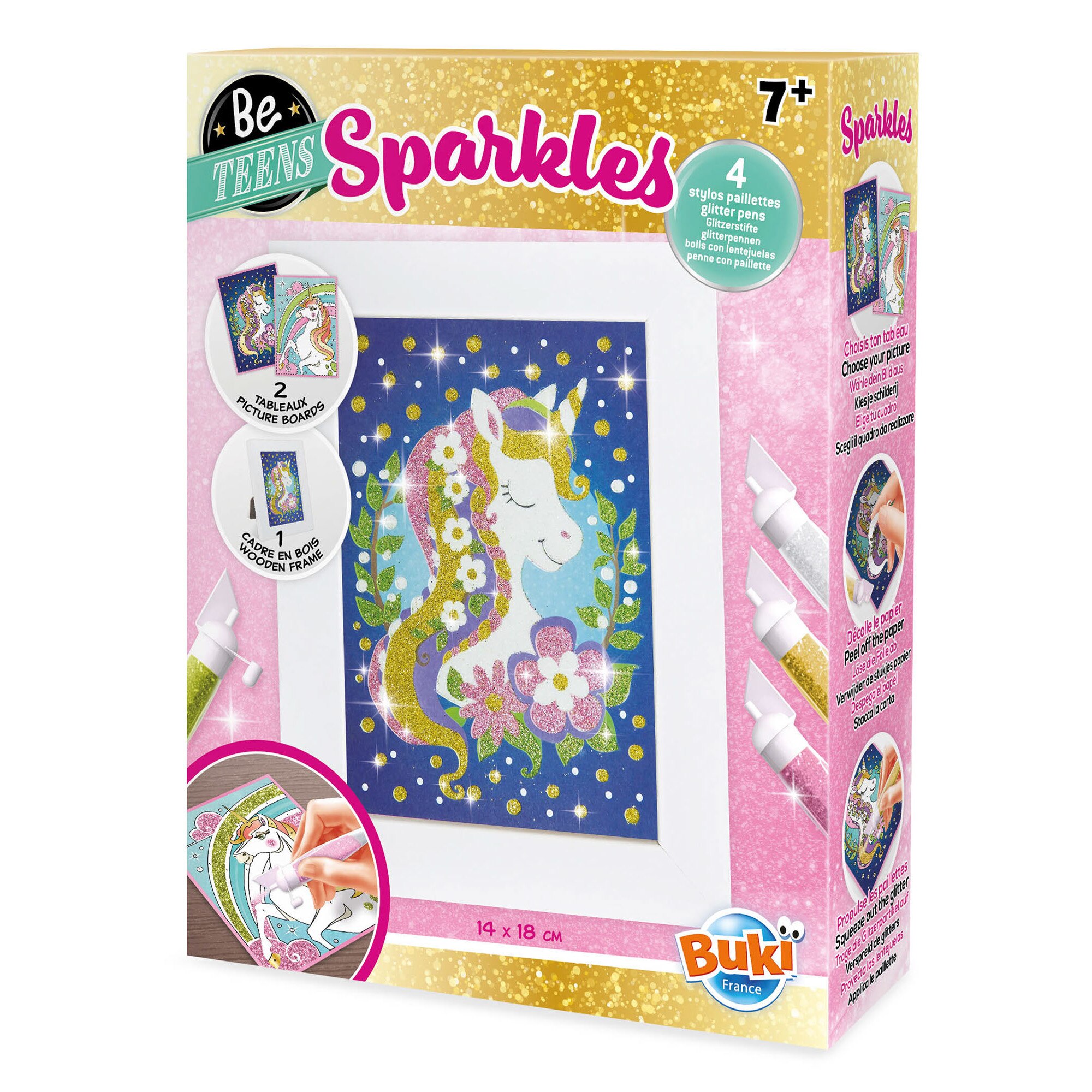 Jucarie educativa Buki France, Creati-va propriul set stralucitor - Unicorn