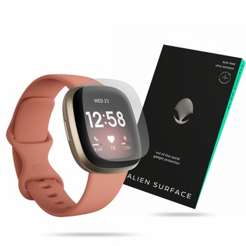 Folie Alien Surface, FitBit Versa 3, set protectie ecran 1+2 Rezerve Folie Alien Surface, FitBit Versa 3, set protectie ecran 1+2 Rezerve