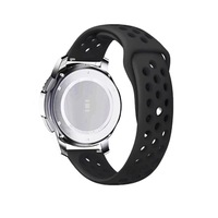 curea compatibila smartwatch samsung gear s3  frontier  quick release  22 mm  perforata negru imagen 7_0_
0