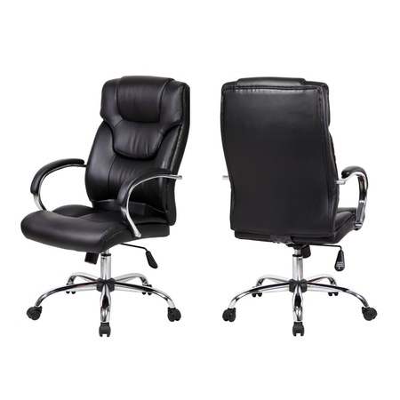 Scaun de birou Kring Benjamin, PU, Negru