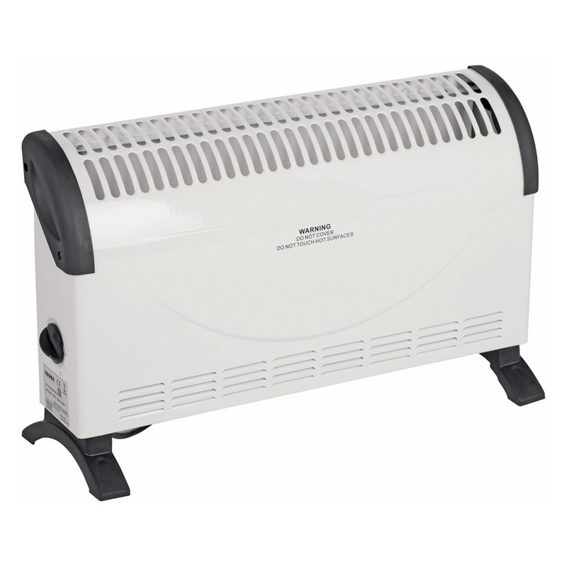 Convector electric cu turbo, 2000 W, 3 trepte, otel, 56.5 x 38 x 17 cm