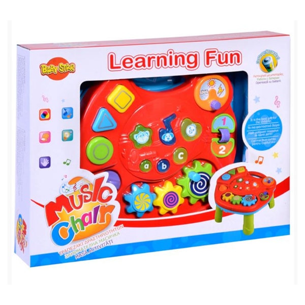 Jucarie interactiva Happy Toys, Model Masa, Cu sunet, 18 luni+, Multicolor