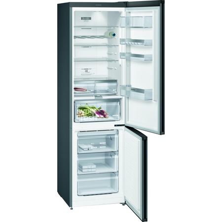 Combina frigorifica SIEMENS iQ500 KG39NAXDB, A+++, NoFrost, 366 l, 203 cm, inox negru