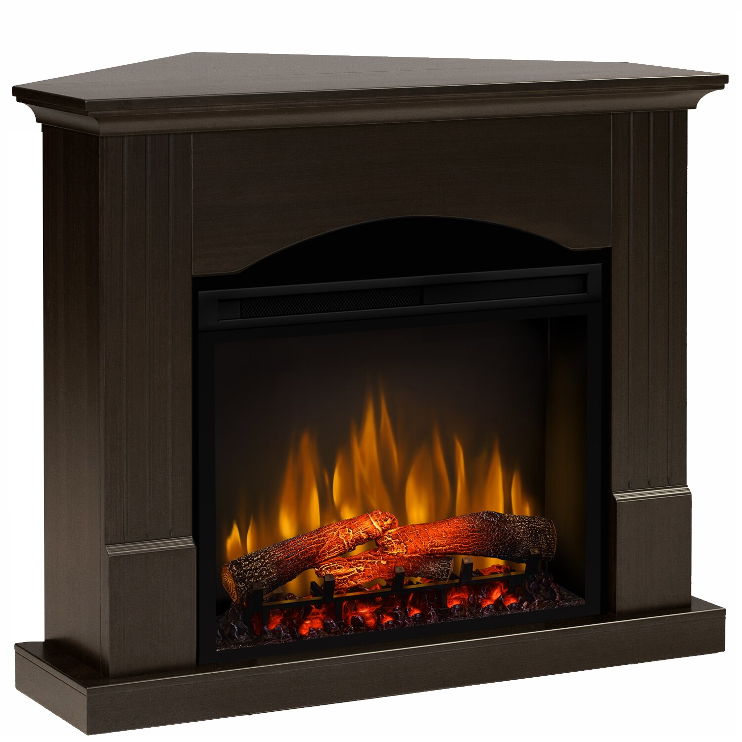 Semineu Nisa Wenge drept/colt - cu focar 3D Dimplex XHD28 si sunet