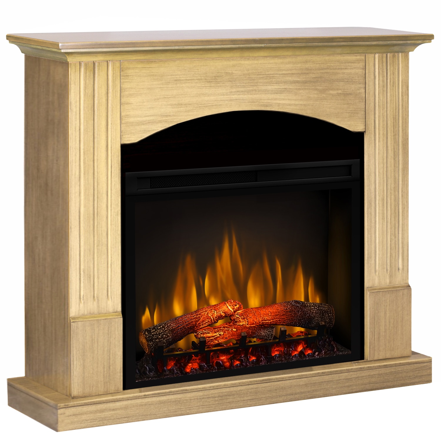 Semineu Nisa Stejar/Negru - cu focar 3D Dimplex XHD28 si sunet