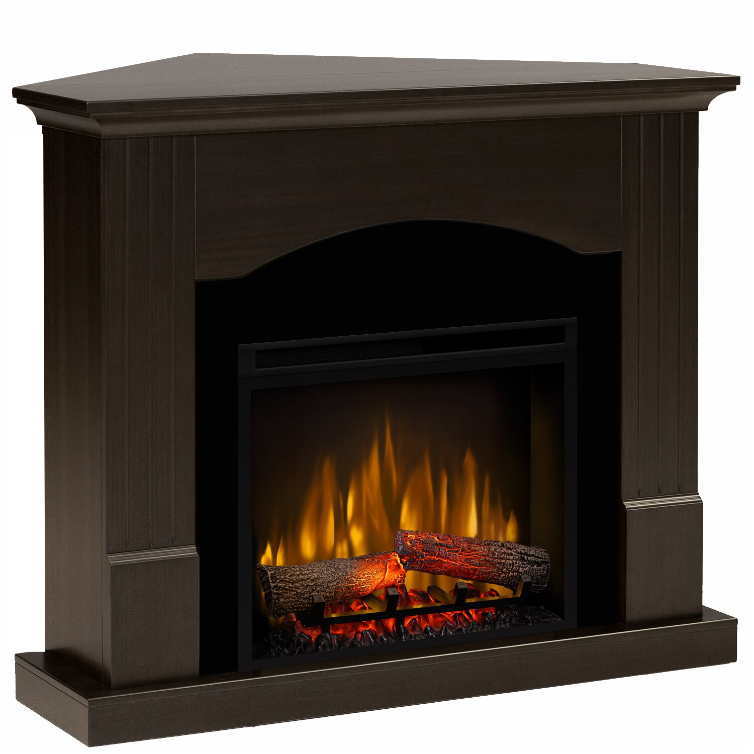 Semineu Nisa Wenge drept/colt - cu focar 3D Dimplex XHD23 si sunet