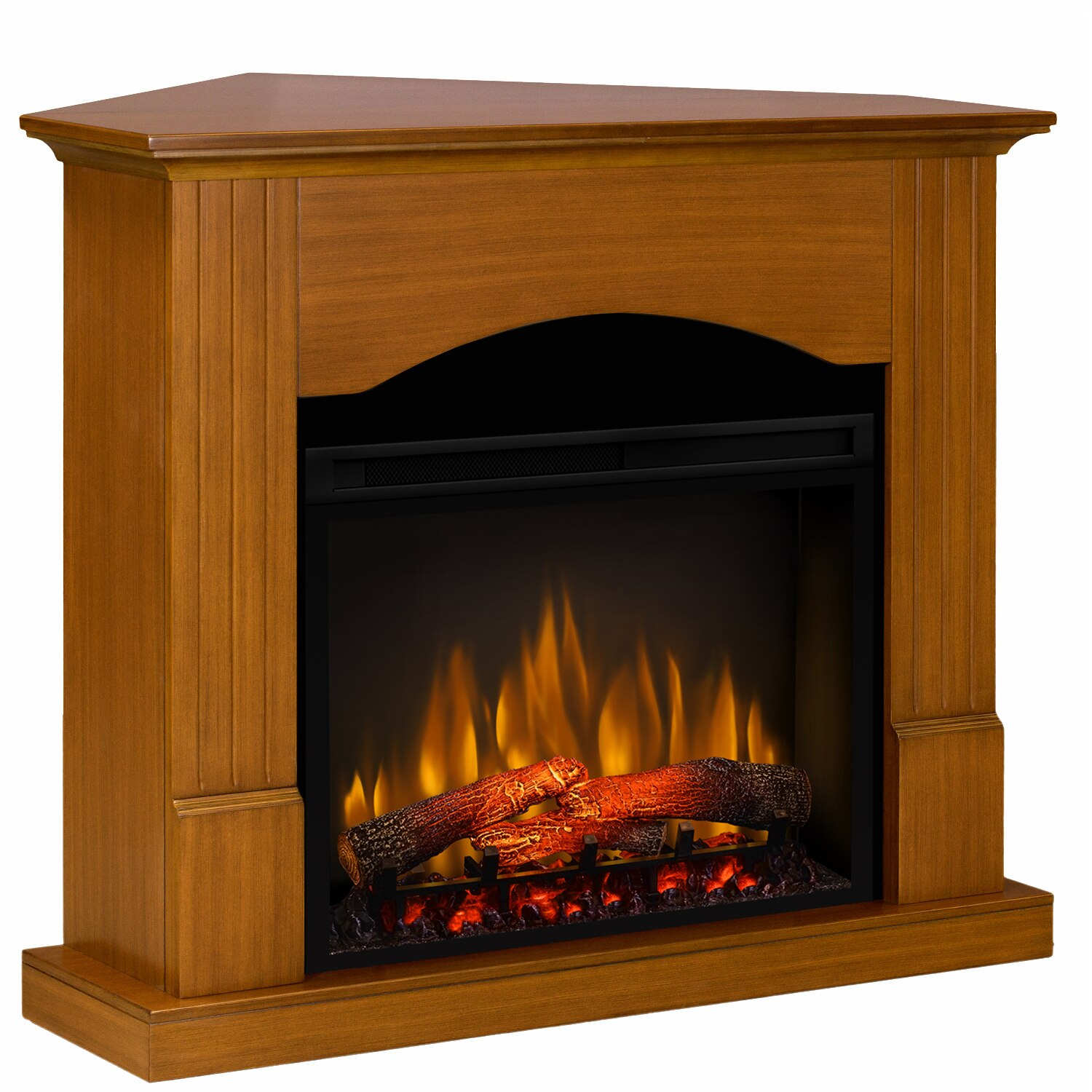 Semineu Nisa Cires drept/colt - cu focar 3D Dimplex XHD28 si sunet