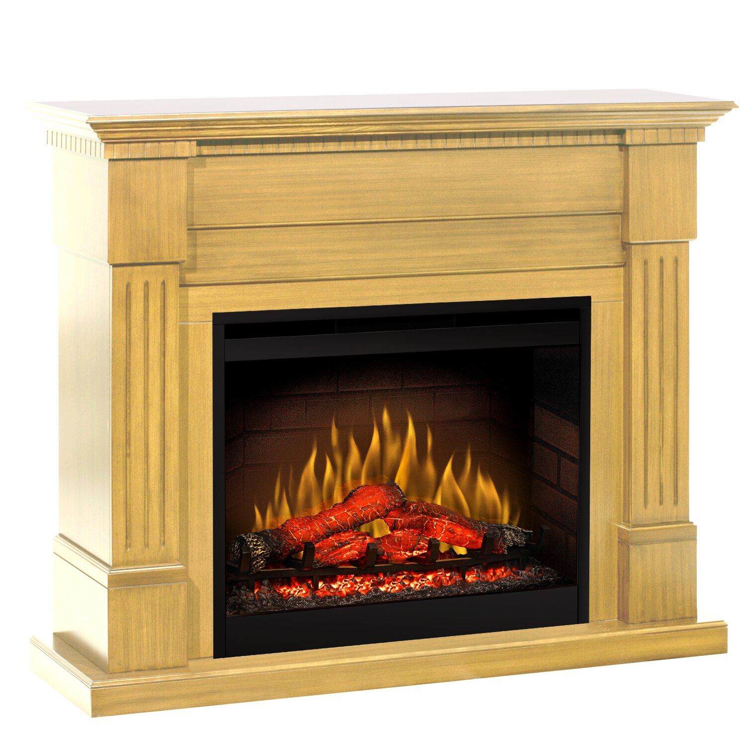 Semineu Essex Stejar - cu focar electric 3D Dimplex DF2608 cu sunet