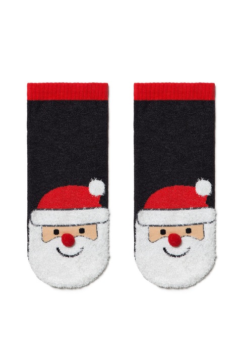 Sosete haioase cu motive de Craciun, DiWaRi 446, Negru, 42-45