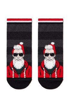 Sosete haioase cu motive de Craciun, DiWaRi 122, Gri, 42-45 Sosete haioase cu motive de Craciun, DiWaRi 122, Gri, 42-45