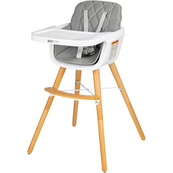 Scaun de Masa pentru Bebelusi, Ajustabil pe Inaltime, Centura de Siguranta in 5 Puncte, Husa Detasabila din Material Rezistent la Murdarie, Tavita Reglabila in 4 Pozitii, Suport pentru Picioare, Comfortabil, Structura Stabila, Design Modern, Gri Scaun de Masa pentru Bebelusi, Ajustabil pe Inaltime, Centura de Siguranta in 5 Puncte, Husa Detasabila din Material Rezistent la Murdarie, Tavita Reglabila in 4 Pozitii, Suport pentru Picioare, Comfortabil, Structura Stabila, Design Modern, Gri