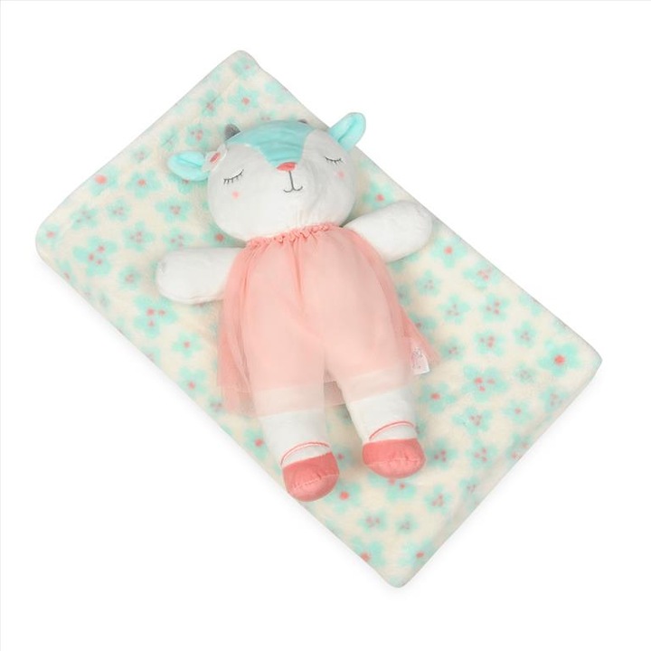 Комплект одеяло Carol Baby Blanket и плюшена играчка Goat 02