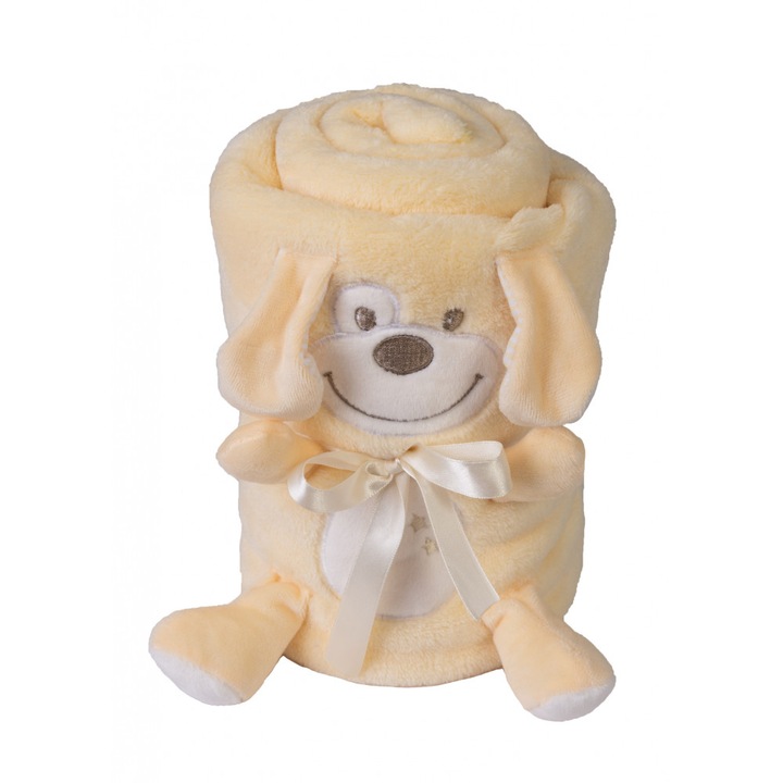 Paturica Babymatex din plus cu mascota Puppy Beige 02