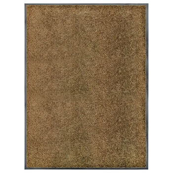 Covoras usa intrare, vidaXL, Lavabil, 100% poliamida, 90 x 120 cm, Maro Covoras usa intrare, vidaXL, Lavabil, 100% poliamida, 90 x 120 cm, Maro