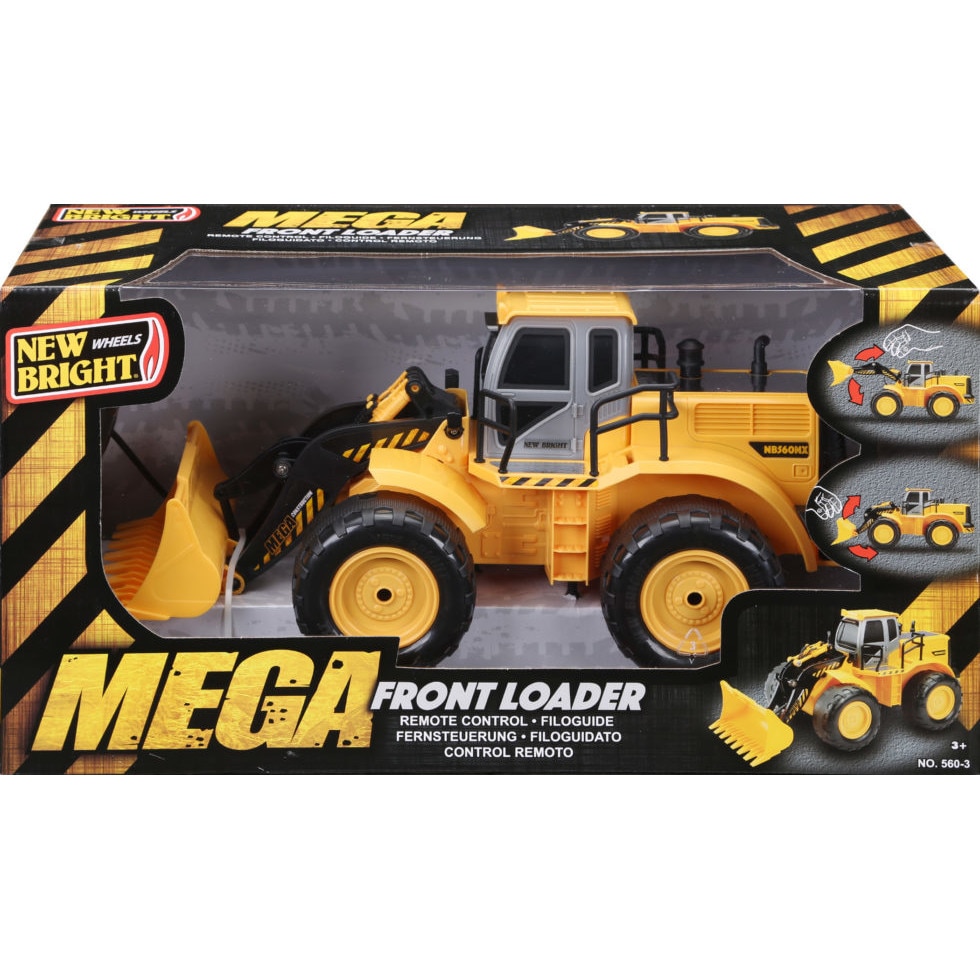 Utilaj Constructie Mega Fadroma New Bright , Mega Front Loader Cu Telecomanda, Ambalaj 56 x 30 x 27 CM