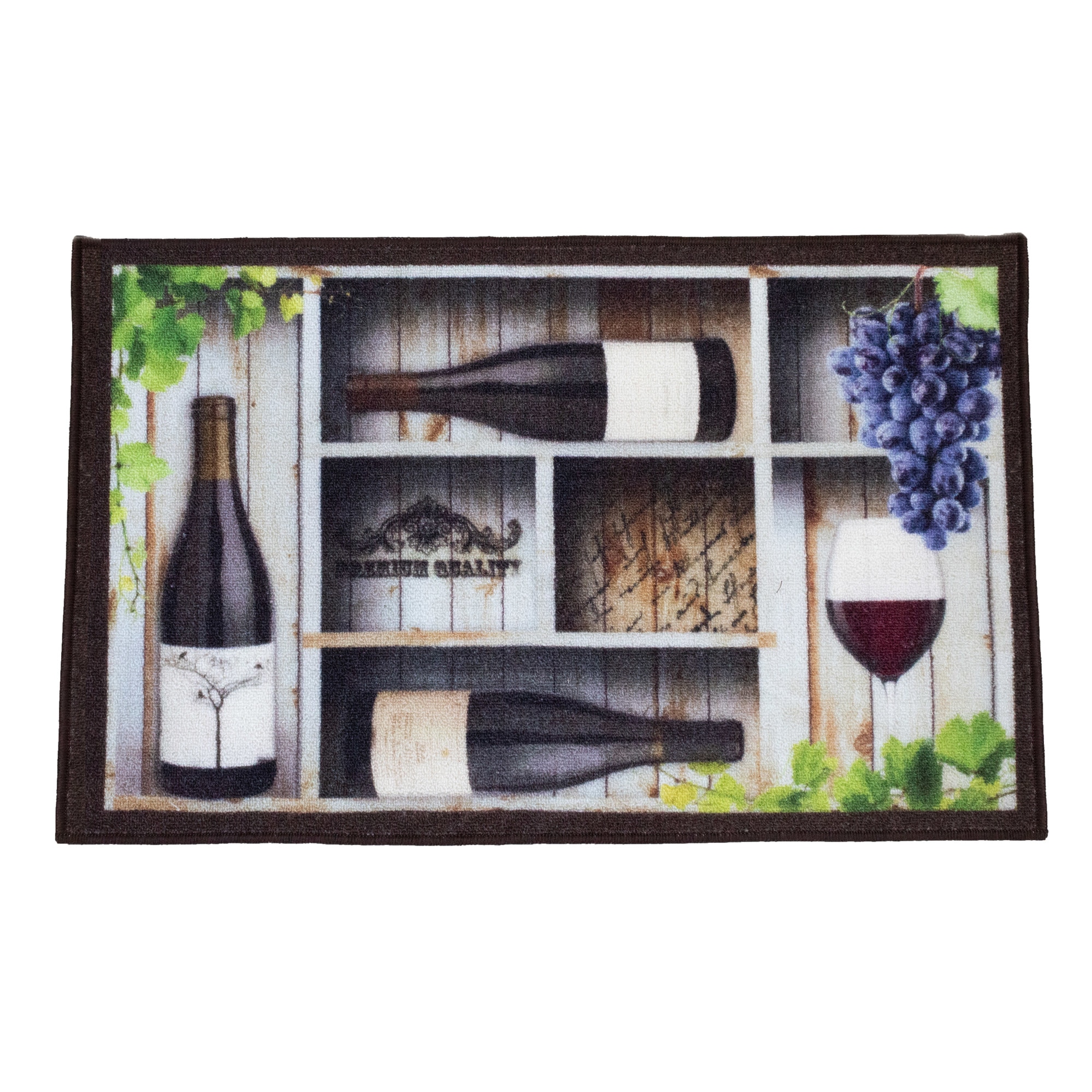 Covor bucatarie SAM Art 3 , 60x90 cm, grosime 3.5 mm, 1000g/mp, 100% poliamida, suport latex, model Wine Box