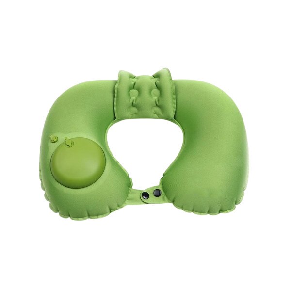 Perna de calatorie cu sistem de umflare si husa Allocacoc DH0217GN, Verde