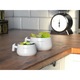 Bol Drop cu maner Allocacoc 10840GY, 600ml, Gri
