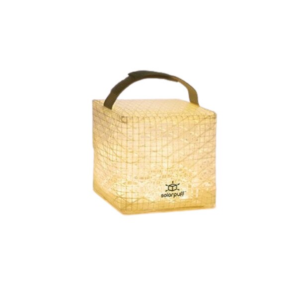 Cub cu lumina solara SolarPuff Allocacoc DH0152WM, Lumina calda